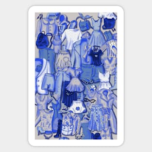 BLUE CLOTHES Sticker